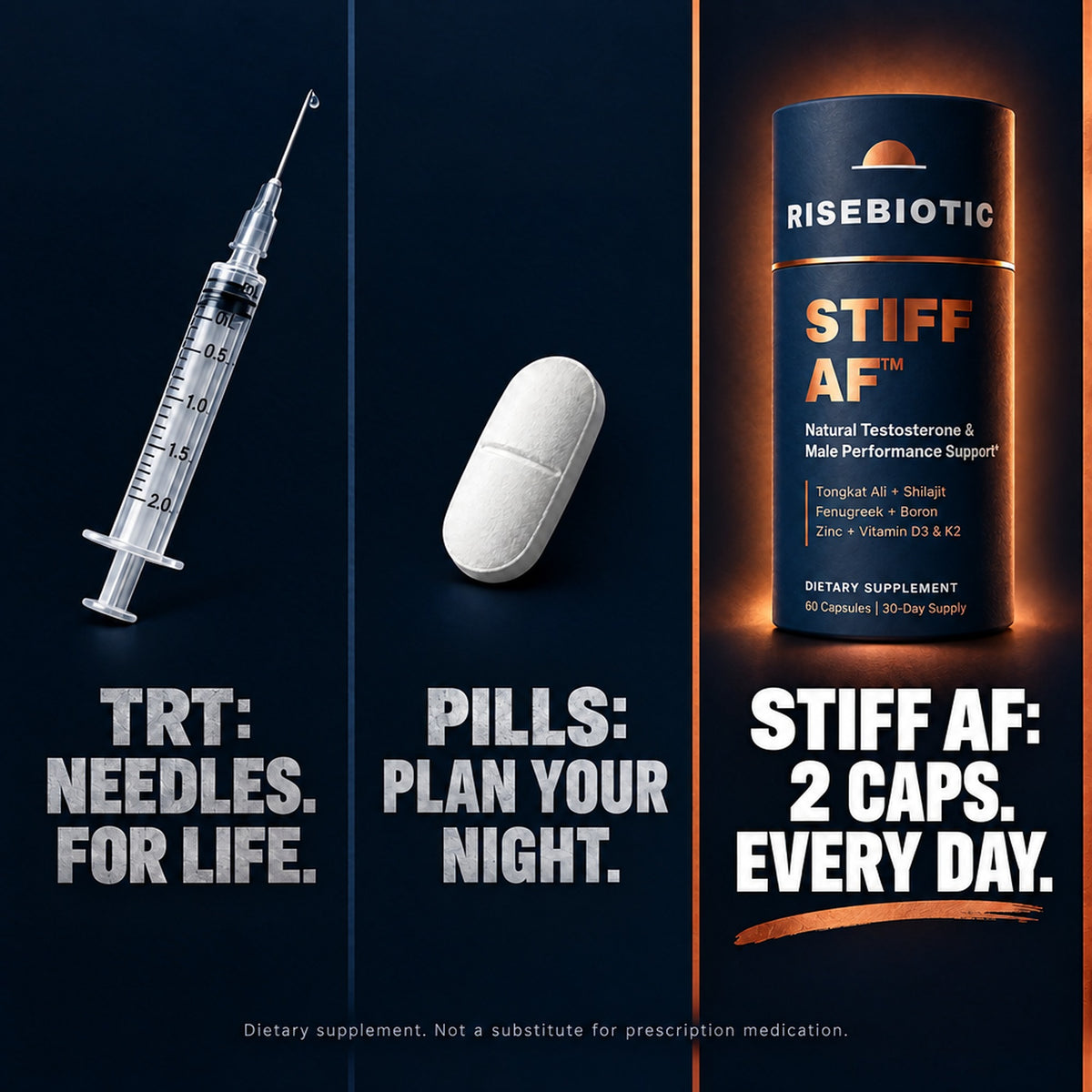 TRT needles vs pills vs STIFF AF 2 caps every day